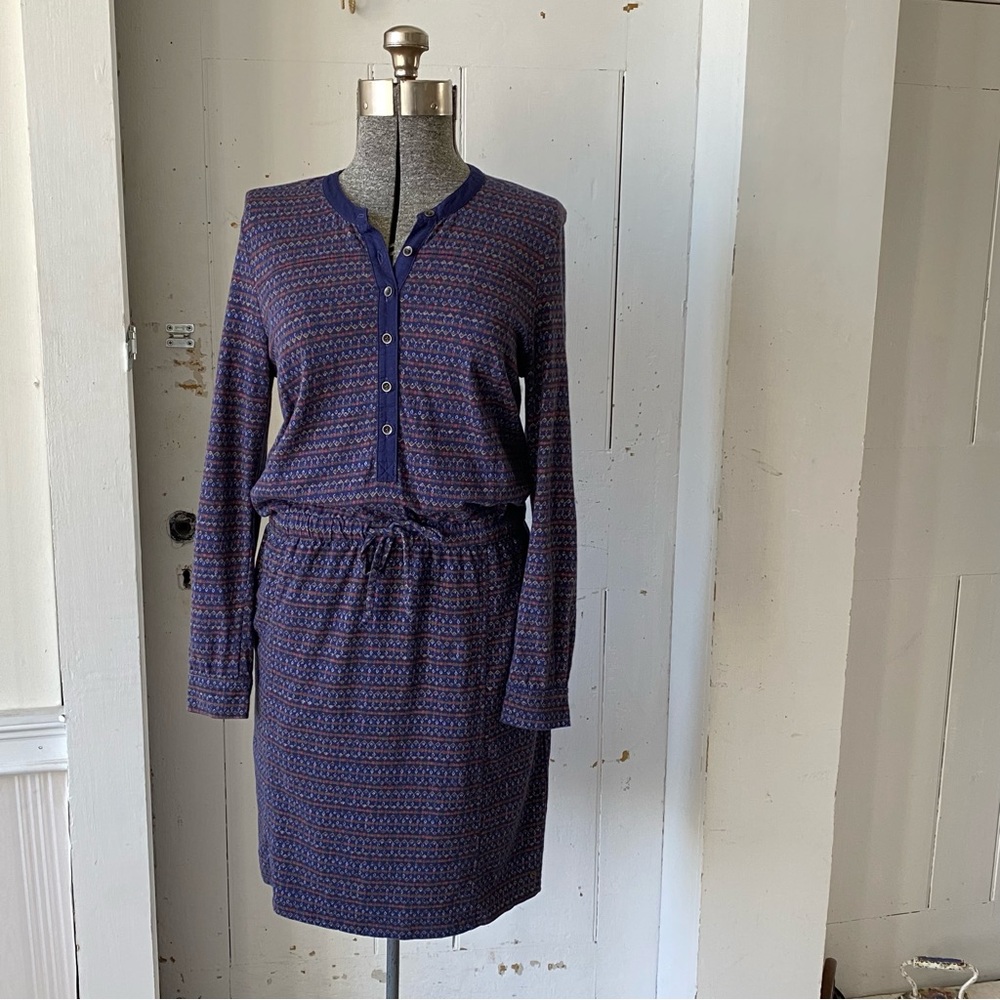 Eddie Bauer Floral Button Down Midi Dress